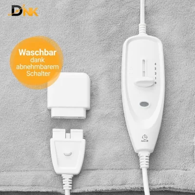 Chăn Sưởi Medisana Hb675 – Chăn Sưởi Đức Chính Hãng Xxl 200×150 Cm, 4 Mức Nhiệt, Tự Ngắt An Toàn 3 Công Tắc Tháo Rời Của Chăn Sưởi Medisana Hb675 Tiện Vệ Sinh