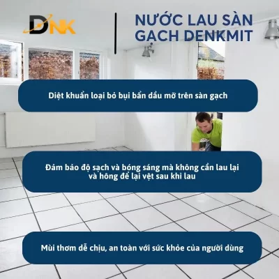 Công Dụng Nước Lau Sàn Denkmit Universal Glanz Làm Sạch Sàn Gạch