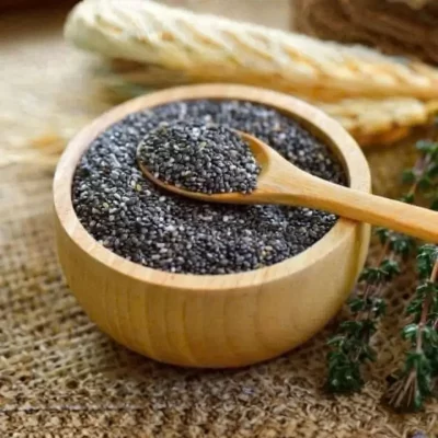 Hạt Chia Hữu Cơ Enerbio Rossmann 300G – Giàu Omega-3 Tự Nhiên 2 Hạt Chia Hữu Cơ Enerbio Trong Bát Gỗ