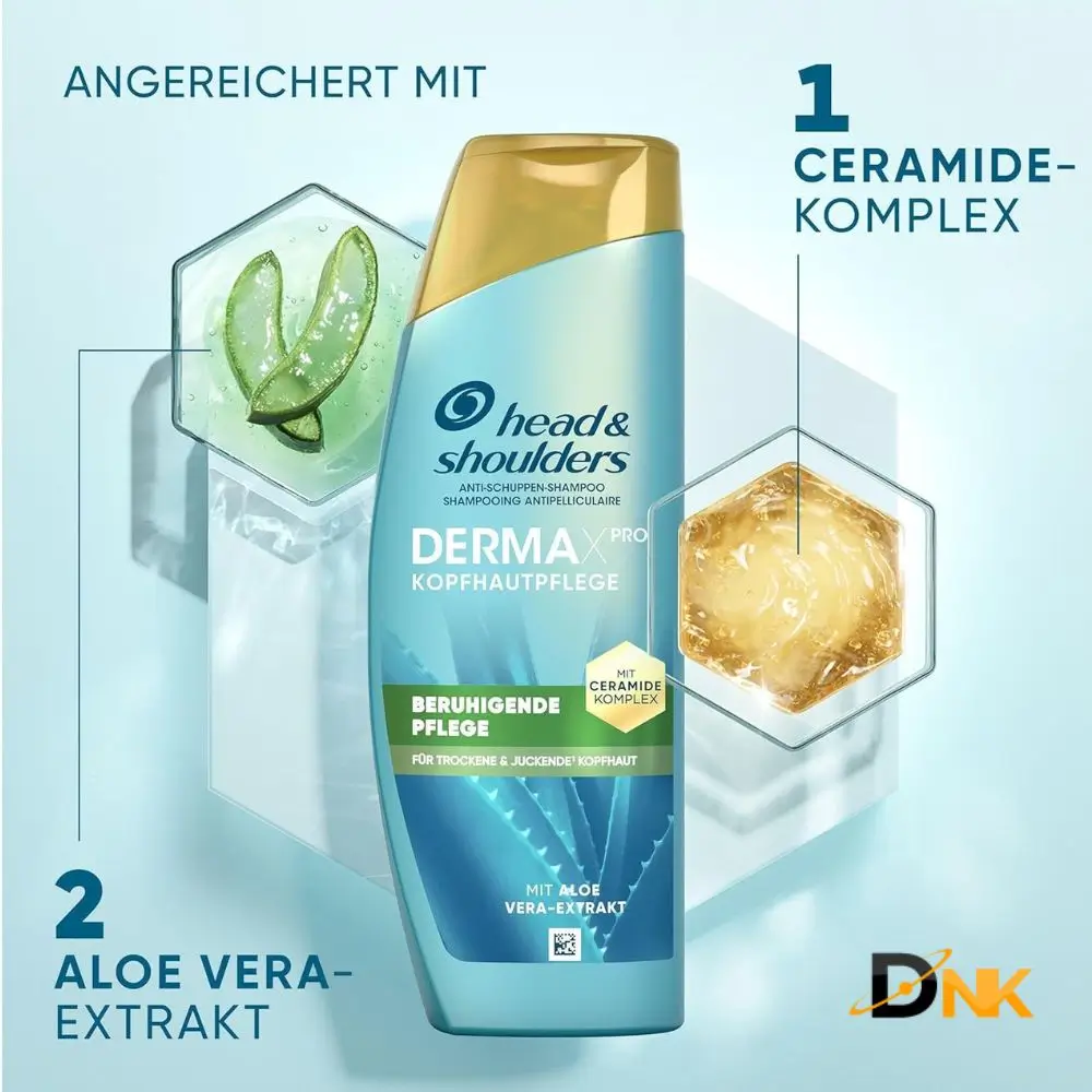 Dầu Gội Trị Gàu Head &Amp; Shoulders Dermax Pro Beruhigend 360Ml Đức – Giảm Ngứa Da Đầu 3 Head &Amp; Shoulders Dermax Pro Beruhigend Với Ceramide Complex Và Chiết Xuất Aloe Vera