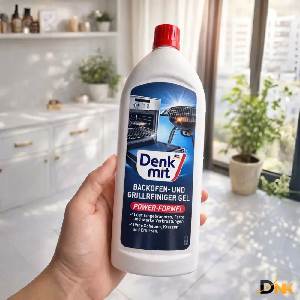 Dung Dịch Vệ Sinh Lò Nướng Denkmit 240Ml Dạng Gel 3 Tay Cầm Chai Dung Dịch Vệ Sinh Lò Nướng Denkmit Trong Không Gian Bếp