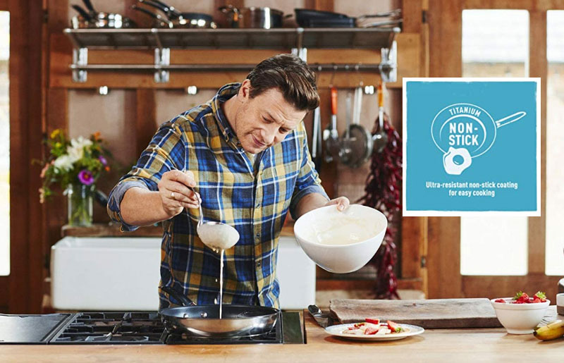 Chảo Tefal Jamie Oliver Hard Anodised Frying Pan 28Cm, Hình Ảnh 6