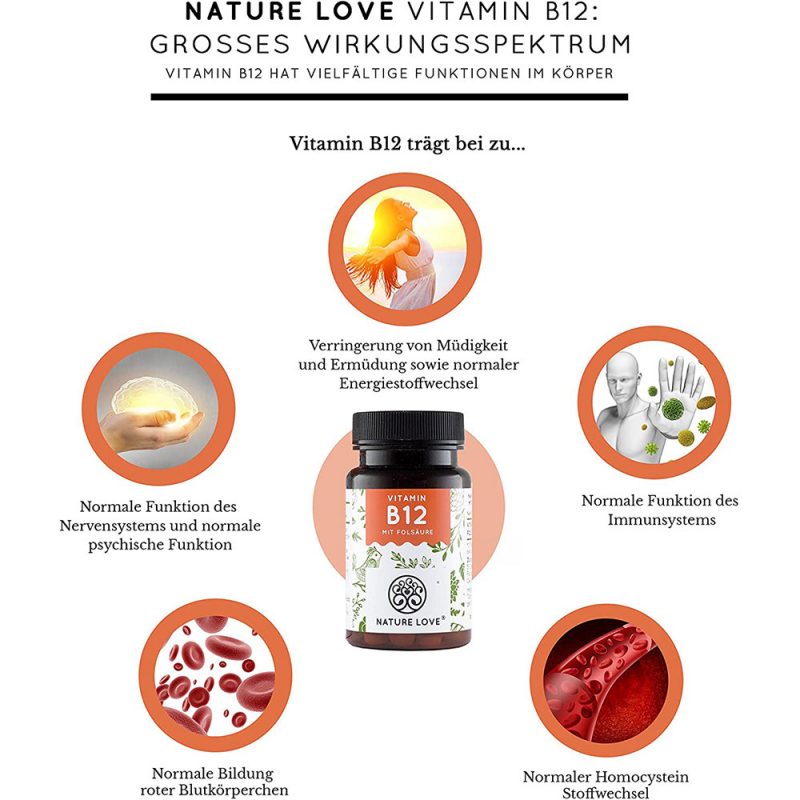 Vitamin Nature Love B12, 180 Viên, Phòng Chống Hỗ Trợ Thiếu Máu, Hình Ảnh 5