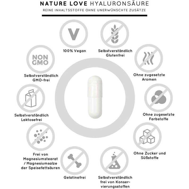 Viên Uống Nature Love Hyaluron 500, 90 Viên, Lưu Giữ Tuổi Xuân, Hình Ảnh 5