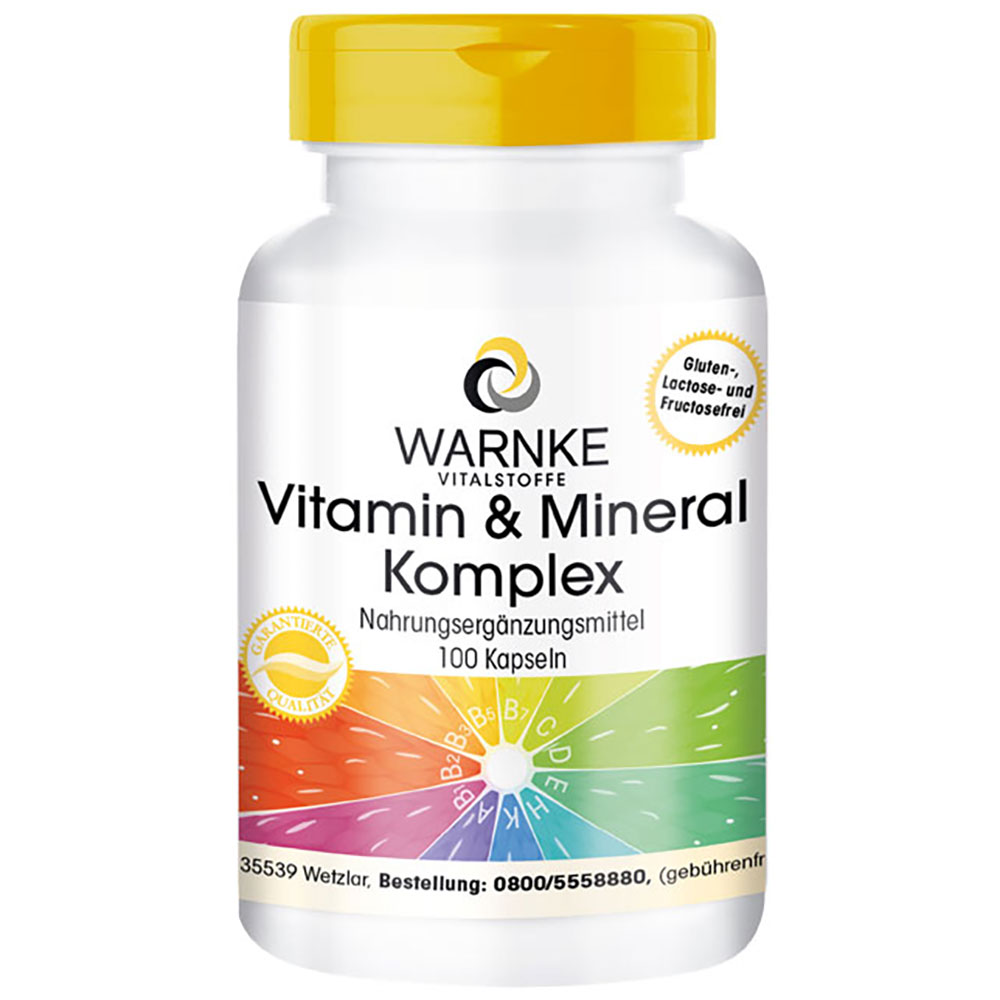 Viên Uống Tổng Hợp Warnke Vitamin, Mineral Komplex, 100 Viên | Đồ Nhập Khẩu  Đức, Châu Âu