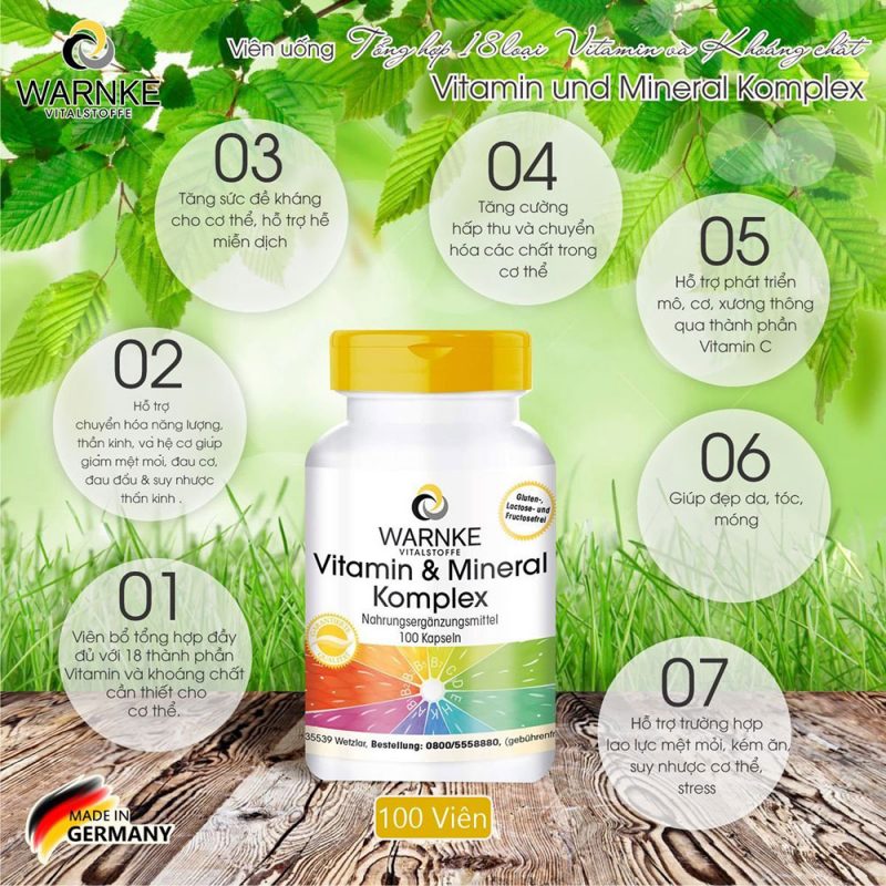 Công Dụng Của Vitamin Tổng Hợp – Warnke Vitamin &Amp; Mineral Komplex