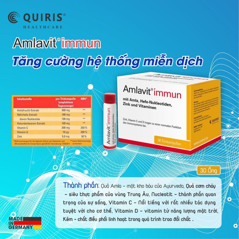 Quiris Amlavit Immun 30 Ống, Tăng Cường Hệ Thống Miễn Dịch, Hình Ảnh 4