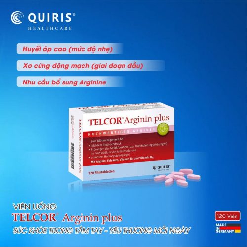Vien Uong Quiris Telcor Arginin Plus 120 Vien 06