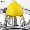 Hình Cận Cảnh Chanh Vàng Đặt Trên Nón Vắt Caso Cp 330 Pro, Minh Họa Khả Năng Sử Dụng Với Loại Trái Cây Có Múi Này. Nửa Quả Chanh Vàng Đặt Trên Nón Vắt Bằng Inox Caso Cp 330 Pro.