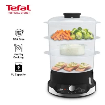 Nồi Hấp Điện Tefal Ultra Compact Vc2048 3 Tầng Bpa Free 9L Chính Hãng