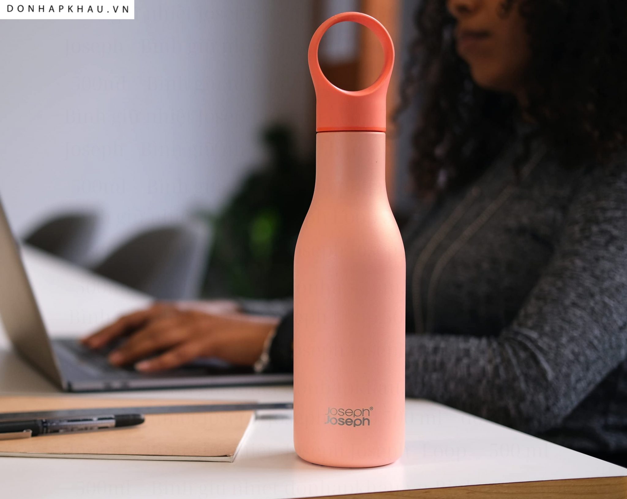 Bình giữ nhiệt Joseph Joseph Loop 500 ml - Coral | Đồ Nhập Khẩu