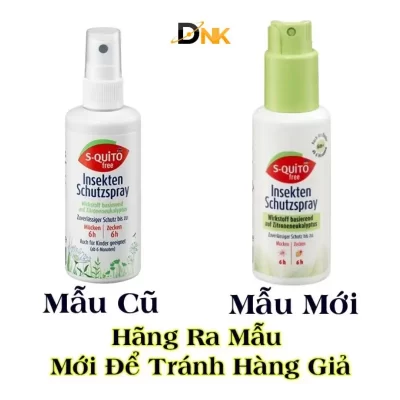 Chống Muỗi Hiệu Quả Với S-Quito Free Xịt Chống Muỗi Đức Cho Bé Và Người Lớn 4 So Sánh Mẫu Cũ Và Mẫu Mới Xịt Chống Muỗi S-Quito Free