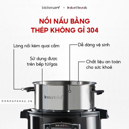 Noi Ap Suat Dien Da Nang Instant Pot Pro 60 10In1 Dung Tich 5 15