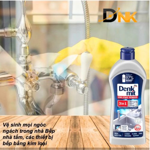 Denkmit 3In1 Edelstahl Reiniger – Làm Sạch, Khử Vết Ố Và Phục Hồi Độ Sáng Bóng Cho Inox