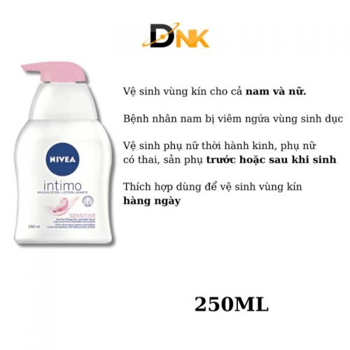 Dung Dịch Vệ Sinh Phụ Nữ Nivea Intimo Sensitive (Màu Hồng)