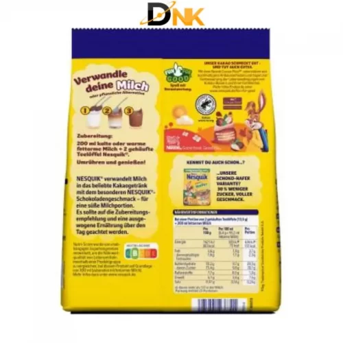 Thành Phần, Hướng Dẫn Pha Và Giá Trị Năng Lượng Của Nesquik Đức 350G