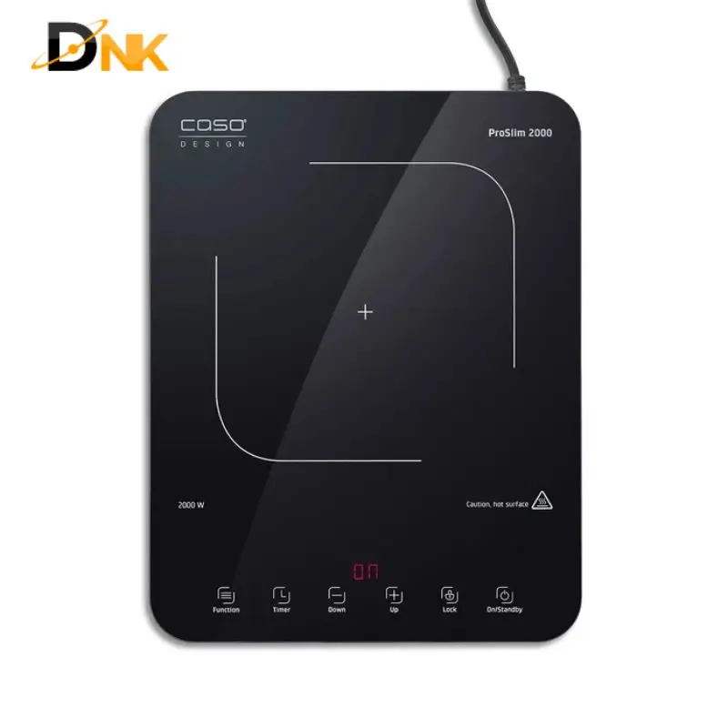 Mặt Kính Đen Cao Cấp – Cảm Ứng Nhạy Bén Bếp Từ Caso Proslim 2000 Mặt Kính Đen Toàn Phần Cảm Ứng Sensor Touch