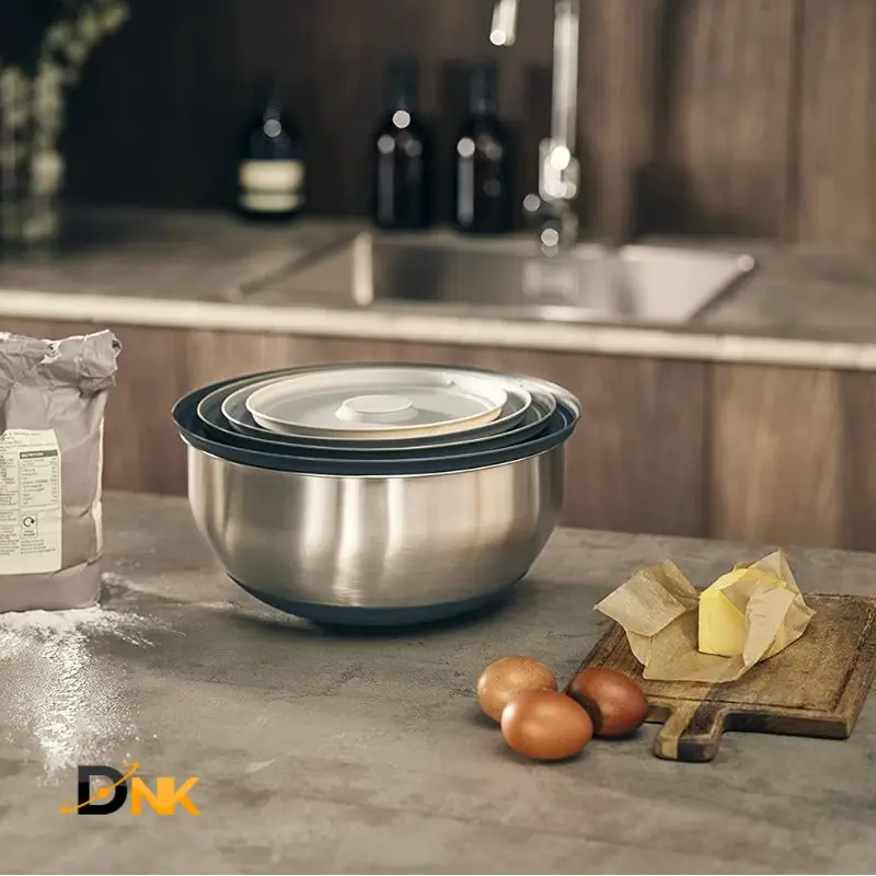 Nắp Đậy Thông Minh Joseph Joseph Nest Prep &Amp; Store Bộ 4 Thố Inox Joseph Joseph Nest Prep &Amp; Store – Nắp Đậy Chắc Chắn, Khít Kín