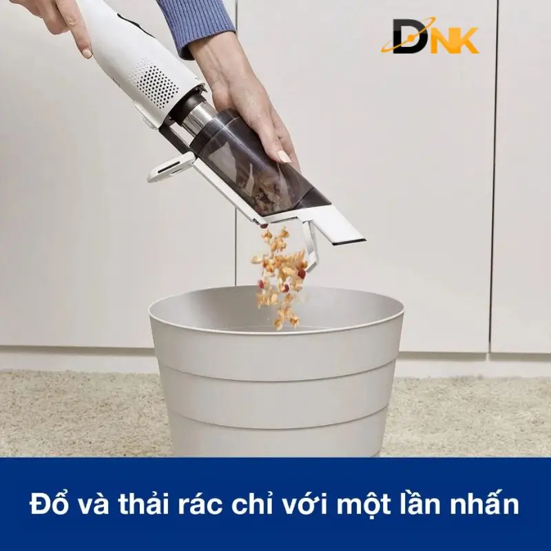 Đổ Rác Tiện Lợi Với Máy Hút Bụi Tineco Go Mini Máy Hút Bụi Cầm Tay Tineco Go Mini Đổ Rác Dễ Dàng Chỉ Với Một Lần Nhấn