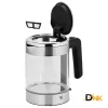 Ấm Wmf Küchenminis Glass Kettle 1.0L Mở Nắp, Kèm Bộ Lọc Chống Cặn
