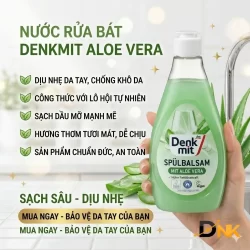 Nước rửa bát Denkmit Spülmittel Balsam Aloe Vera 500ml chính hãng Đức