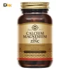 Canxi Magie Kẽm Solgar 100 Viên, Mặt Trước Chai Nhãn Tiếng Pháp.