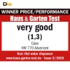 Hình Nhãn Đánh Giá Caso Hw 770 Advanced Của Haus &Amp; Garten Test, Thể Hiện Điểm 1,3 Và Ghi Nhận Về Tương Quan Giá Bán, Hiệu Năng. Nhãn Haus &Amp; Garten Test Đánh Giá Caso Hw 770 Advanced Mức Rất Tốt Với Điểm 1,3.