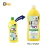 Hai Kiểu Chai Denkmit Được Đặt Cạnh Nhau, Gồm Chai Nắp Xanh Bên Trái Và Chai Nắp Trong Bên Phải, Giúp Người Xem Nhận Biết Sự Khác Biệt Về Hình Thức Bao Bì. Hai Kiểu Bao Bì Denkmit Entkalker Với Nắp Xanh Và Nắp Trong