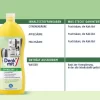 Hình Minh Họa Chai Denkmit Entkalker Bên Cạnh Bảng Thành Phần, Gồm Axit Citric, Axit Malic, Axit Lactic Và Nước; Trình Bày Trên Nền Trắng Xanh. Bảng Thành Phần Denkmit Entkalker Gồm Axit Citric, Axit Malic, Axit Lactic Và Nước