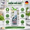 Hình Minh Họa Chai Denkmit Cùng Các Biểu Tượng Về Làm Sạch Dầu Mỡ, Cặn Bám, Máy Hút Mùi Và Bề Mặt Bếp. Cần Kiểm Tra Chất Liệu Trước Khi Sử Dụng. Các Điểm Nổi Bật Của Chai Xịt Tẩy Dầu Mỡ Denkmit Power-Fettlöser 750Ml