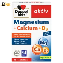 Doppelherz Magnesium Calcium D3 40 viên mặt trước hộp