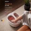 Hình Hướng Dẫn Chuyển Đổi Ba Chế Độ Massage Theo Số Lần Bấm. Ảnh Lưu Ý Tổng Thời Gian Sử Dụng Sục Khí Và Rung Tối Đa 15 Phút Mỗi Lần. Minh Họa Ba Chế Độ Sục Khí, Rung Và Kết Hợp Trên Bồn Ngâm Chân Gköch Ss-606D.