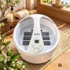 Hình Minh Họa Vị Trí Các Đèn Đỏ Hướng Về Lòng Bàn Chân Khi Sử Dụng Bồn Ngâm Chân Massage Gköch Ss-606D. Các Đèn Ánh Sáng Đỏ Bên Trong Bồn Ngâm Chân Gköch Ss-606D Đang Hoạt Động.