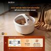 Hình Chụp Từ Phía Trên Thể Hiện Cách Bố Trí Hai Vùng Đặt Chân, Sáu Con Lăn Massage Và Cụm Điều Khiển Ở Giữa Bồn. Góc Nhìn Từ Trên Xuống Bồn Gköch Ss-606D Với Sáu Con Lăn Và Bảng Điều Khiển.