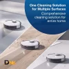 Ảnh Ghép Robot Ecovacs Hoạt Động Trên Sàn Gỗ Và Các Bề Mặt Sàn Cứng Khác. Với Sàn Có Yêu Cầu Chăm Sóc Riêng, Cần Kiểm Tra Hướng Dẫn Trước Khi Sử Dụng Dung Dịch. Robot Ecovacs Deebot Vệ Sinh Các Bề Mặt Sàn Khác Nhau Trong Ảnh Ghép.