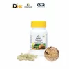Bố Cục Nền Trắng Gồm Chai Warnke Nattokinase 50Mg, Các Viên Nang Minh Họa Phía Trước Và Khung Ảnh Đậu Nành Ở Góc Phải. Warnke Nattokinase 50Mg 60 Viên Với Hình Minh Họa Viên Nang Và Đậu Nành